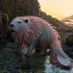 Beaver + Sea anemone